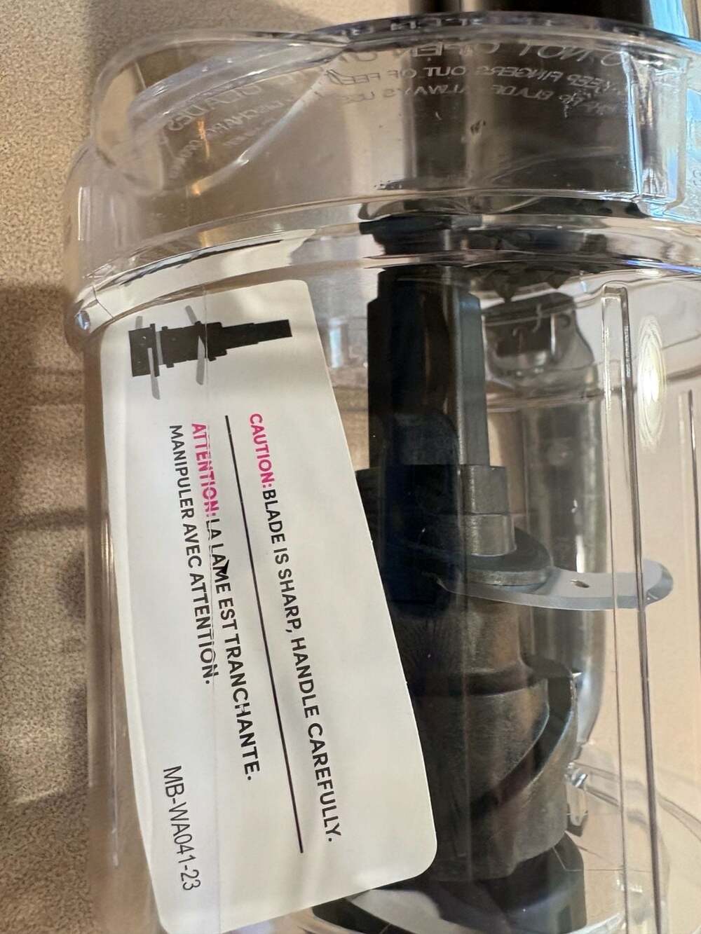 Magic Bullet Kitchen Express 3.5-Cup Food Processor Bowl Attachment with Blade & - Picture 2 of 5